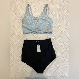 Coral Reef high rise bottoms and top NWT